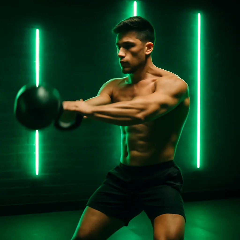 Kettlebell swing dynamique