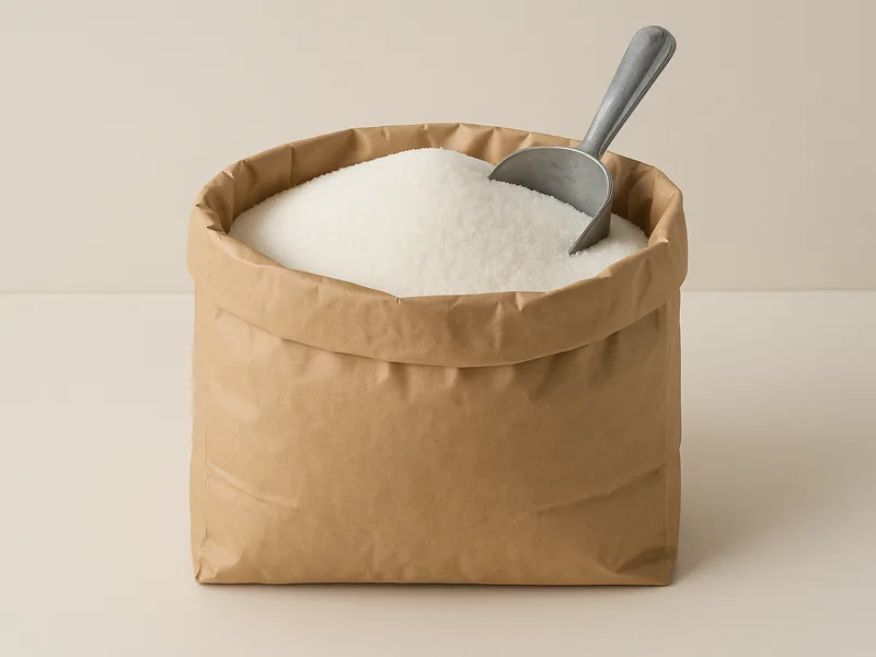 Granulated sugar in wholesale packaging